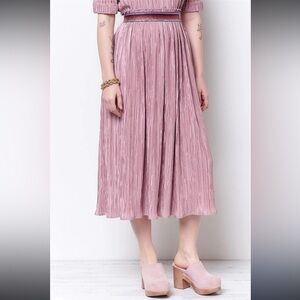 Corey Lynn Carter Pink Maxi Skirt Size Small